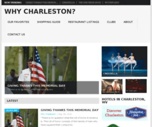 WHYcharlestonwv.com(Visit Charleston) Screenshot