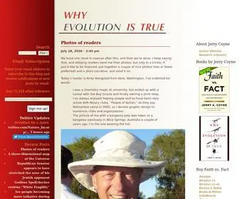 Whyevolutionistrue.com(Why Evolution) Screenshot