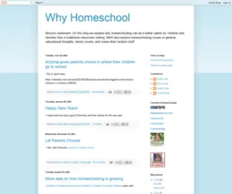 WHyhomeschool.blogspot.com(Why Homeschool) Screenshot