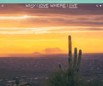 Whyilovewhereilive.com(Why I Love Where I Live) Screenshot