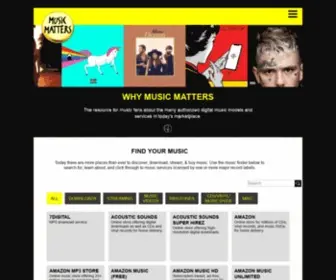 WHymusicmatters.com(Why Music Matters) Screenshot