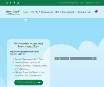 WHynotgolf.com(Best Way To Run A Golf Tournament) Screenshot