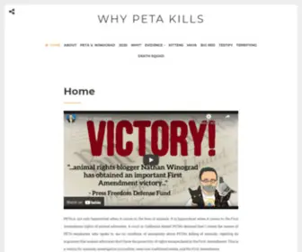 WHypetaeuthanizes.org(Why PETA Kills) Screenshot