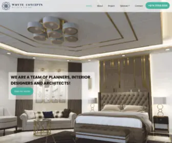 WHyteconcepts.com(Interior Design Companies Qatar) Screenshot