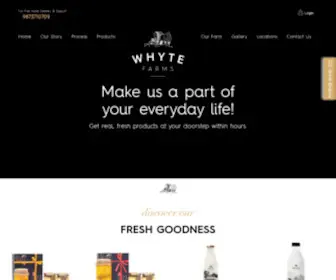 WHytefarms.com(Pure A2 Cow Milk) Screenshot