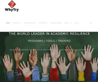 WHYTRY.org(Social Emotional Learning and Resilience Education) Screenshot