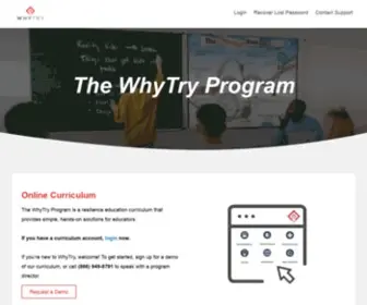 WHYTRYprogram.org(WhyTry Online Curriculum) Screenshot