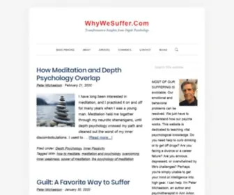 WHywesuffer.com(Transformative Insights from Depth Psychology) Screenshot
