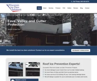 WI-Icedamsolutions.com(Wisconsin Ice Dam Solutions) Screenshot