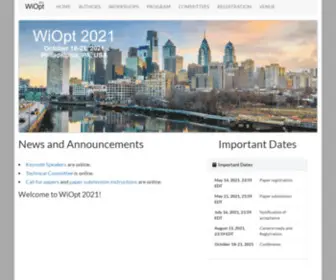 WI-OPT.org(WiOpt 2021) Screenshot