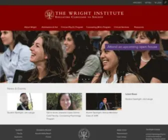 WI.edu(The Wright Institute) Screenshot