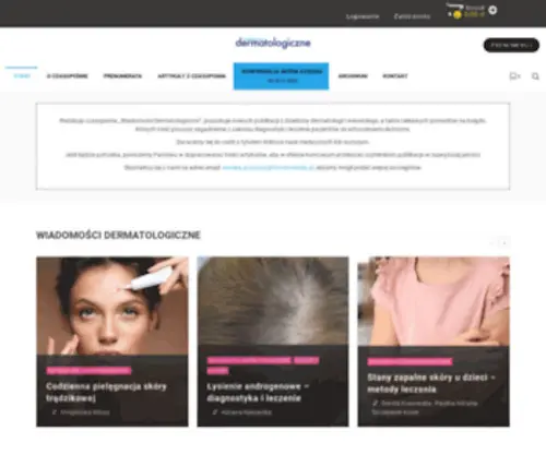 Wiadomoscidermatologiczne.pl(Wiadomości) Screenshot