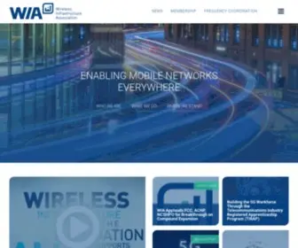 Wia.org(The Wireless Infrastructure Association) Screenshot