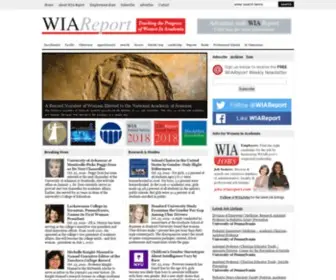 Wiareport.com(Women In Academia Report) Screenshot