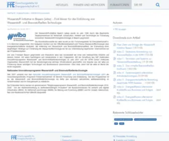 Wiba.de(Wasserstoff-Initiative in Bayern (wiba)) Screenshot