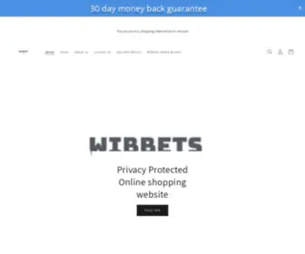 Wibbets.com(Pro privacy shopping alternative to Amazon) Screenshot