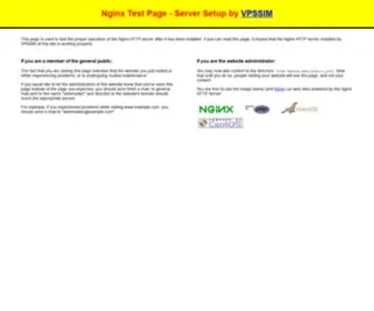 Wibd.site(Test Page for the Nginx HTTP Server) Screenshot