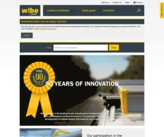 Wibeladders.com(Offers innovative ladders and scaffolds for professional craftsmen) Screenshot