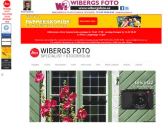 Wibergsfoto.se(Wibergs Foto) Screenshot