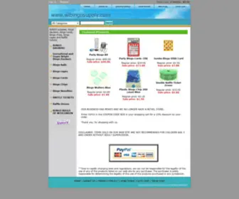 Wibingosupply.com(Large Print Shutter Cards) Screenshot