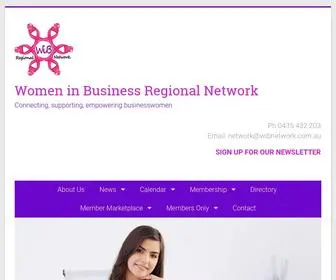 Wibnetwork.com.au(Women in Business Regional Network in) Screenshot