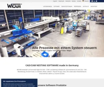 Wicam.com(CAD/CAM Nesting Software) Screenshot