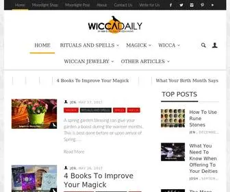 Wiccadaily.com(Wicca Daily) Screenshot