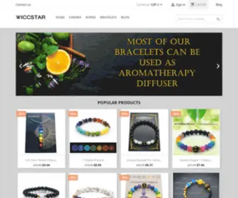 Wiccanstar.com(Chakra bracelets) Screenshot