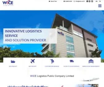 Wice.co.th(WICE Logistics Public Company Limited) Screenshot