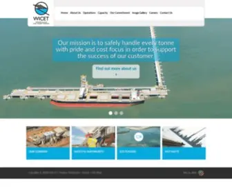 Wicet.com.au(Wiggins Island Coal Export Terminal Pty Ltd (WICET)) Screenshot