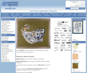 Wichelt.com(Wichelt Imports has premium quality needlework products and fabrics from Kreinik) Screenshot