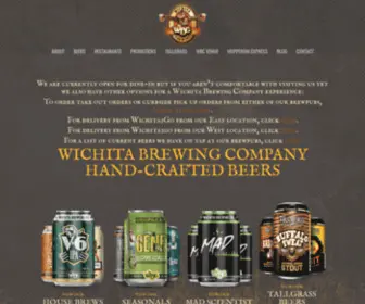 Wichitabrew.com(Wichita Brewing Company) Screenshot