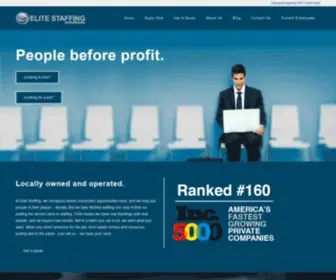 Wichitastaffing.com(Elite Staffing Solutions) Screenshot