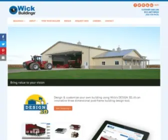 Wickbuildings.com(Post-Frame Builders) Screenshot