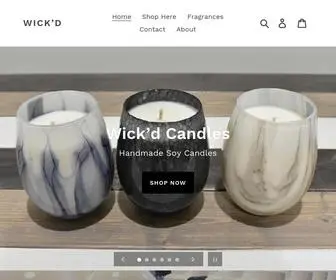 Wickdcandles.com.au(Handmade Candles Australia) Screenshot