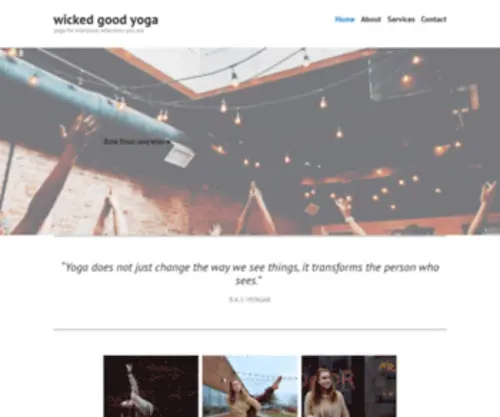 Wicked-Good-Yoga.com(Yoga for everyone) Screenshot