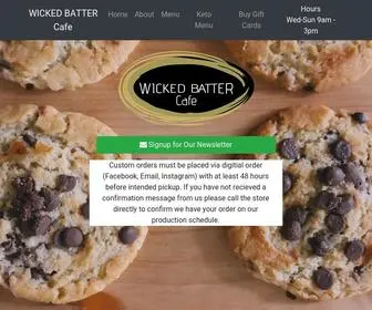 Wickedbattercafe.com(WICKED BATTER) Screenshot