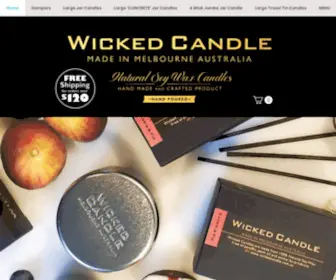 Wickedcandle.com.au(Soy Wax Candles) Screenshot