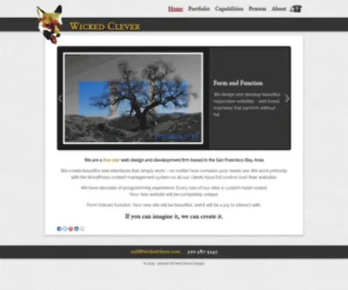 Wickedcleverdesigns.com(Wicked Clever) Screenshot