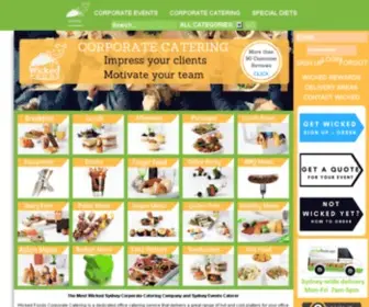 Wickedfoods.com(Corporate Catering Sydney) Screenshot