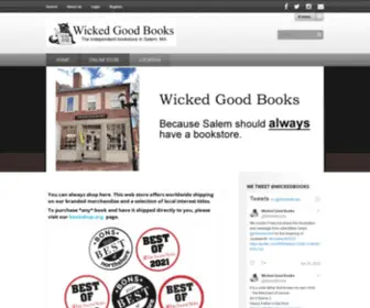 Wickedgoodbookstore.com(Wicked Good Books) Screenshot