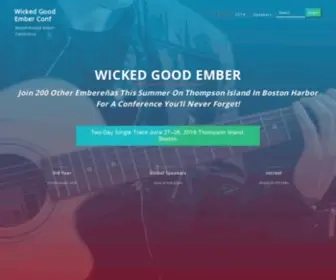 Wickedgoodember.com(Wicked Good Ember Conf) Screenshot