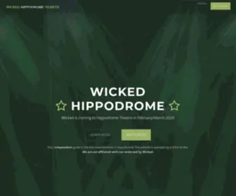 Wickedhippodrome.com(Wicked Hippodrome Tickets) Screenshot