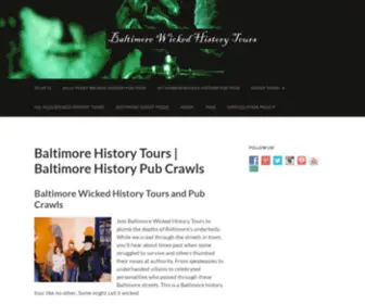 Wickedhistorybaltimore.com(Baltimore Wicked History Tours) Screenshot