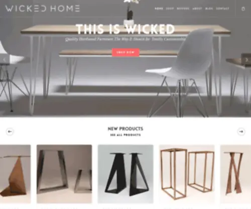 Wickedhome.co.uk(Quality Hardwood Furniture the Way It Should Be) Screenshot