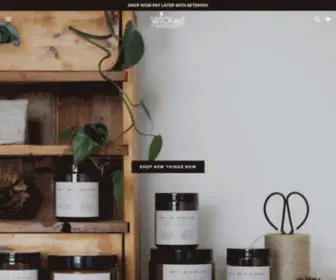 Wickedhome.com.au(WICKed Home Soy Candles & Diffusers) Screenshot