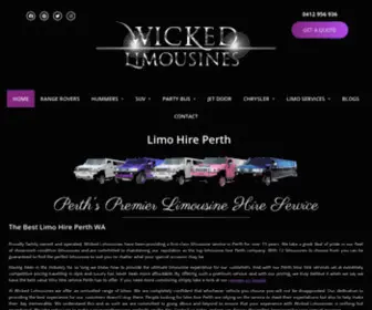 Wickedlimos.net.au(Limo Hire Perth WA) Screenshot