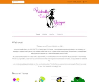 Wickedlycutedesigns.com(Wickedly Cute Designs) Screenshot