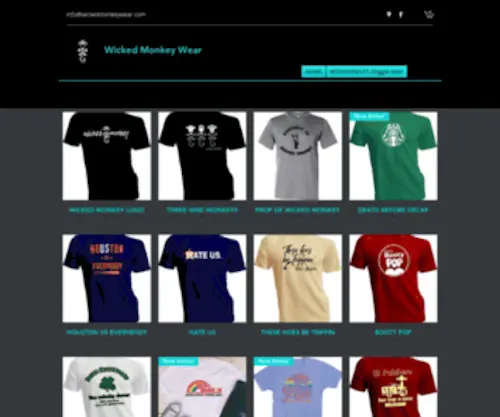 Wickedmonkeywear.com(Wicked Monkey Wear) Screenshot