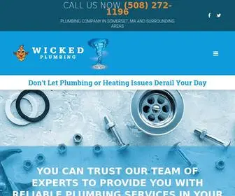 Wickedplumbing.com(Plumber in Somerset) Screenshot